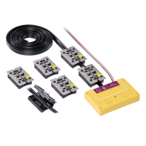 7-PLUS-MINUS-CLIP Appareil à haute tension avec ultrasons anti-martres anti-fouines anti-rongeurs STOP&GO